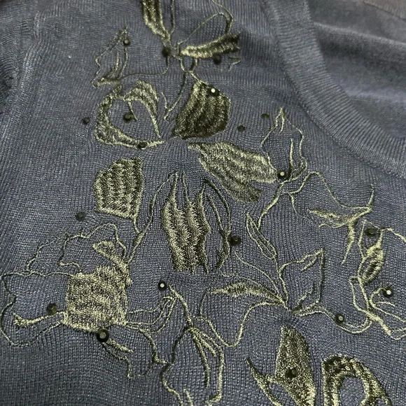 Croft & Barrow Navy Blue Sweater - Picture 4 of 12